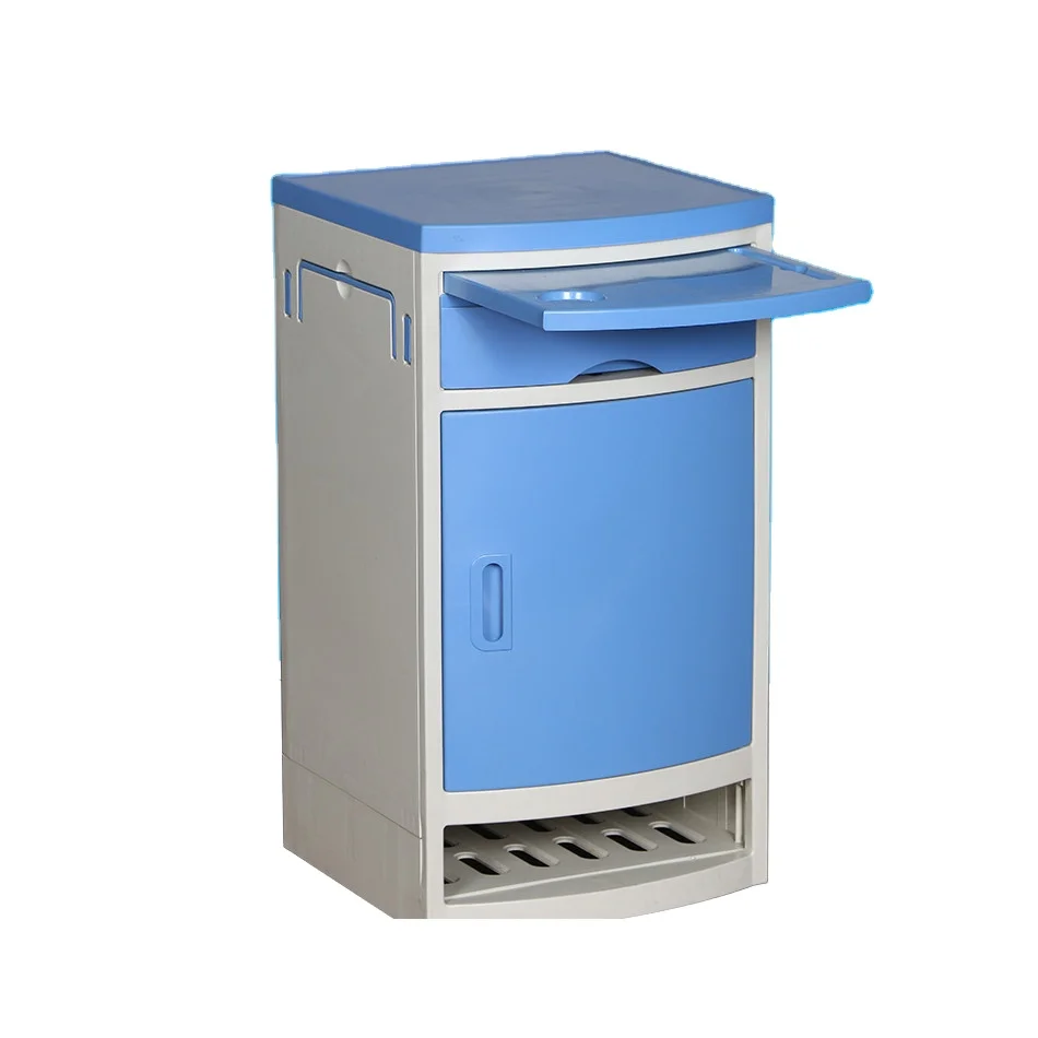 High quality ABS plastic hospital bedside cabinet