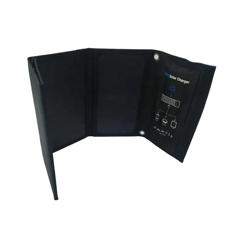 
Promotion Fast Charge 5V 9V 28W Foldable Solar Charger Portable Use in Outdoor 