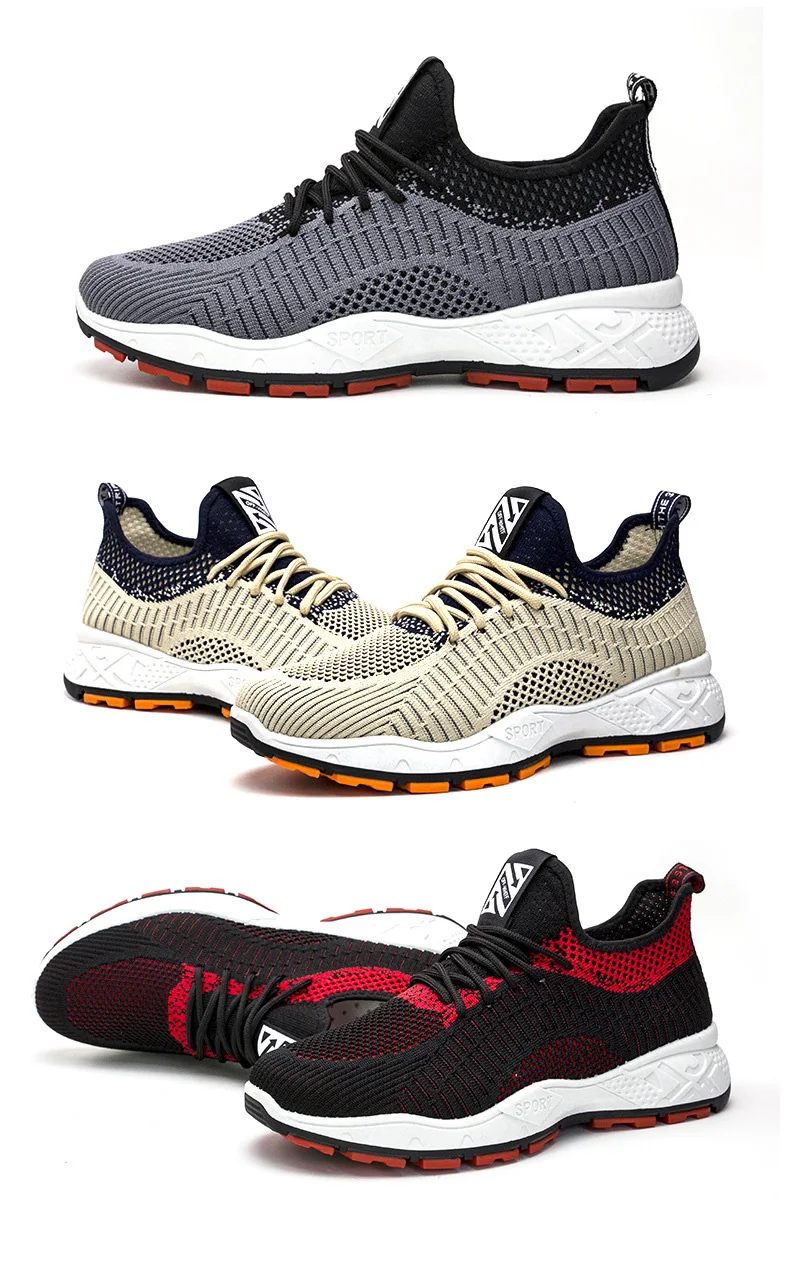 Mens Fashion Shoes Running Breathable Anti Slip Sports Sneakers
