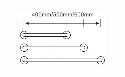 ABS straight Grab bar handrail handle