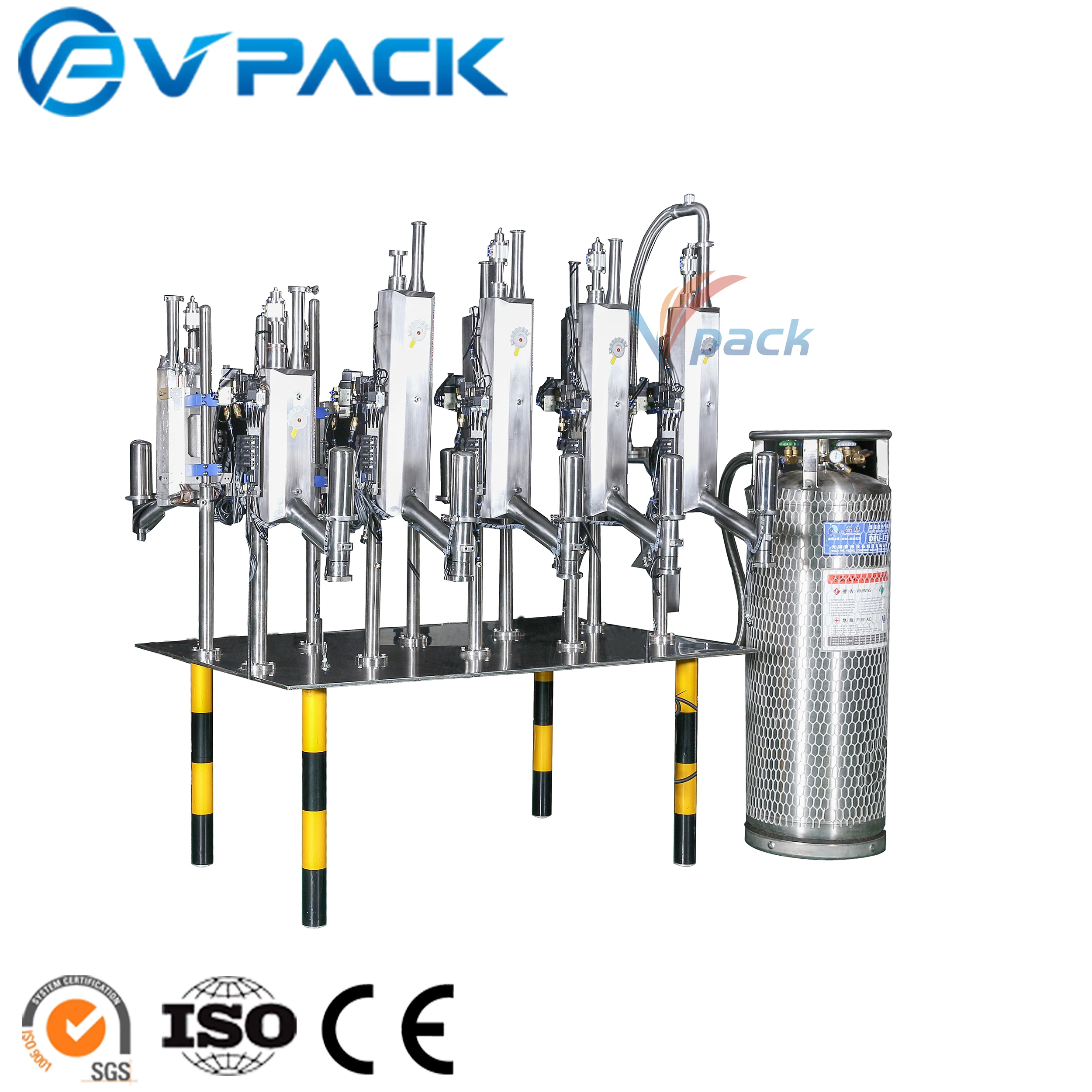 Packing Nitrogen Filling Machine Liquid Nitrogen Dosing Machine or pop can soft drink bottling line