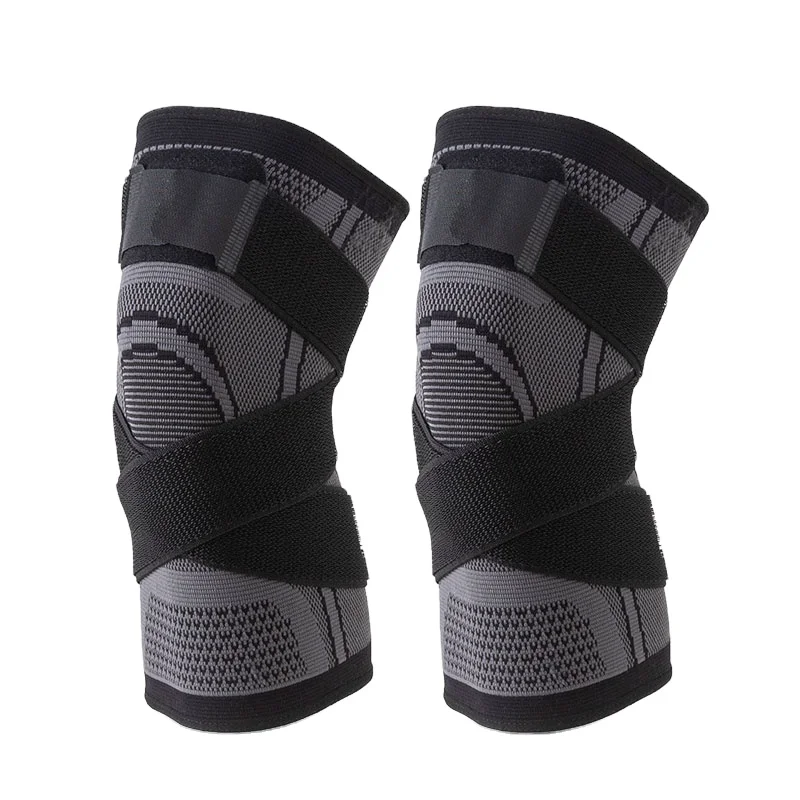 hx015 Bases Nylon With Silicone Spring Pads Knee Sleeve Support Brace