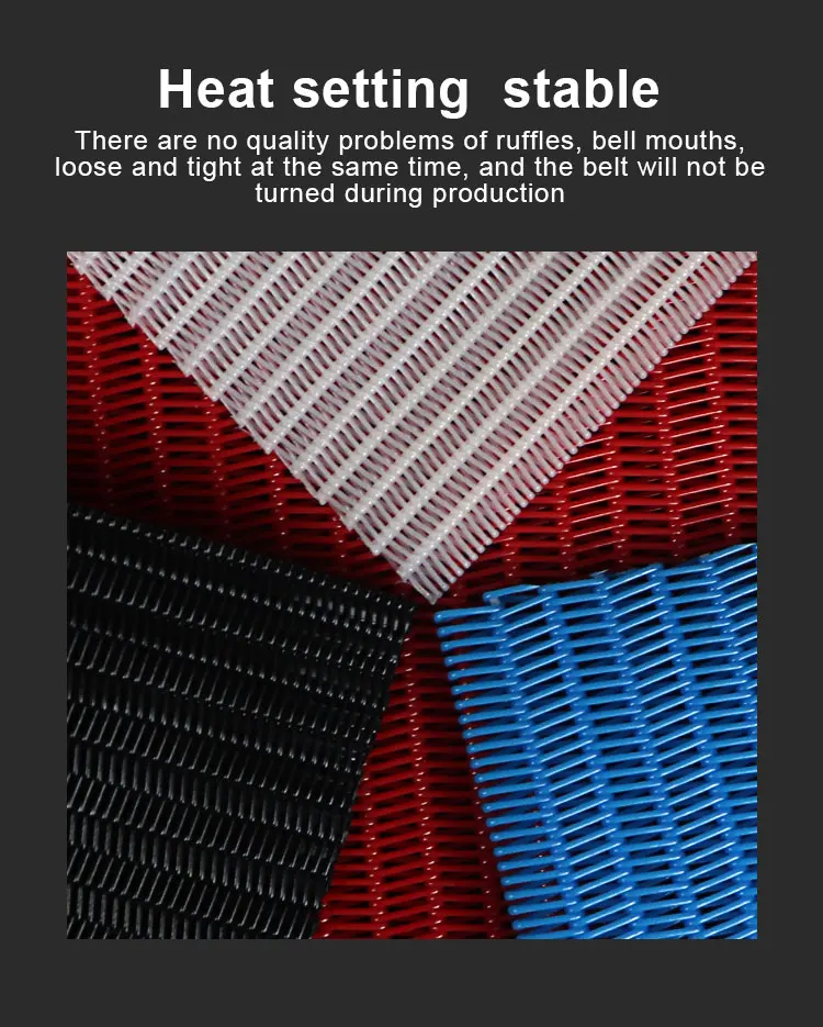 Factory polyester spiral linear wire screen conveyor yarn conveyors pet woven mesh belt 