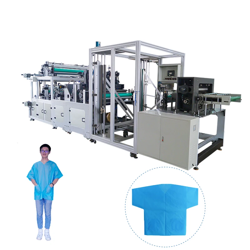 Disposable surgical Non woven fully automatic protective scrub making machine
