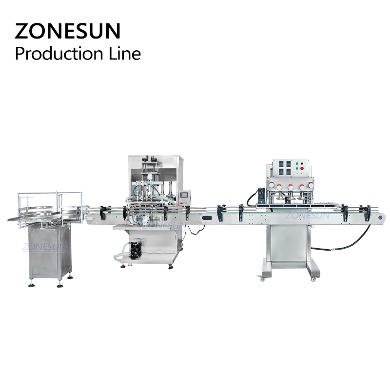 ZONESUN ZS-FAL180P5 Essential Oil Automatic Water Bottle Filling And Capping Machine For Small Bottle