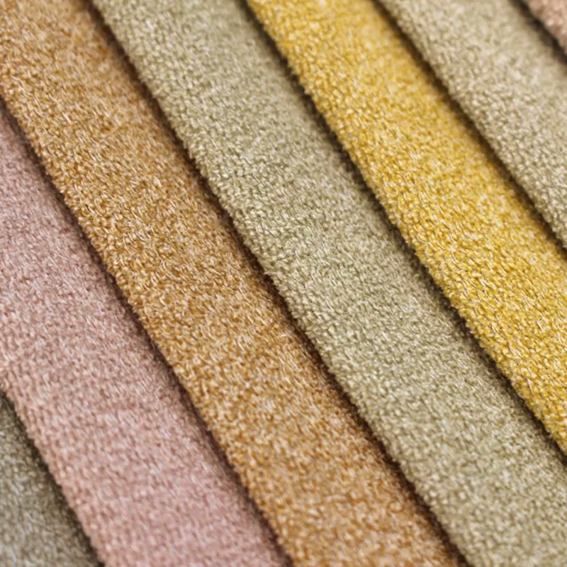 Popular Water-Resistant Polyester Velvet Upholstery Fabric Cationic Sofa Fabric with Dyed Pattern Living Room Furniture Sofa Set