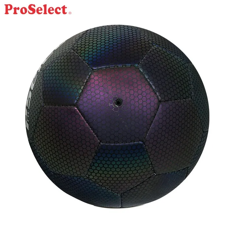 Proselect iridescence Stock PU Leather Football , Artificial Leather Soccer Ball Pu Material