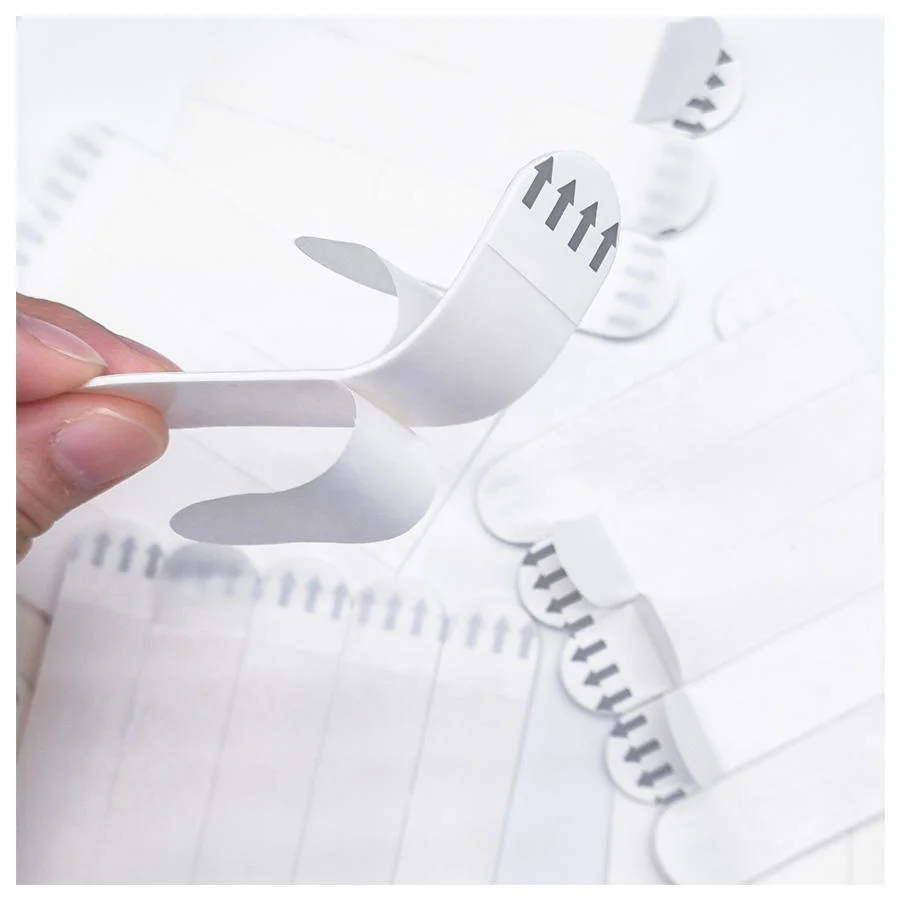 Sturdy Durable Holds Strongly Sticky Heavy Duty  Loop Tape Hanging White Packing Picture Hanging Hook Adhesive Strips