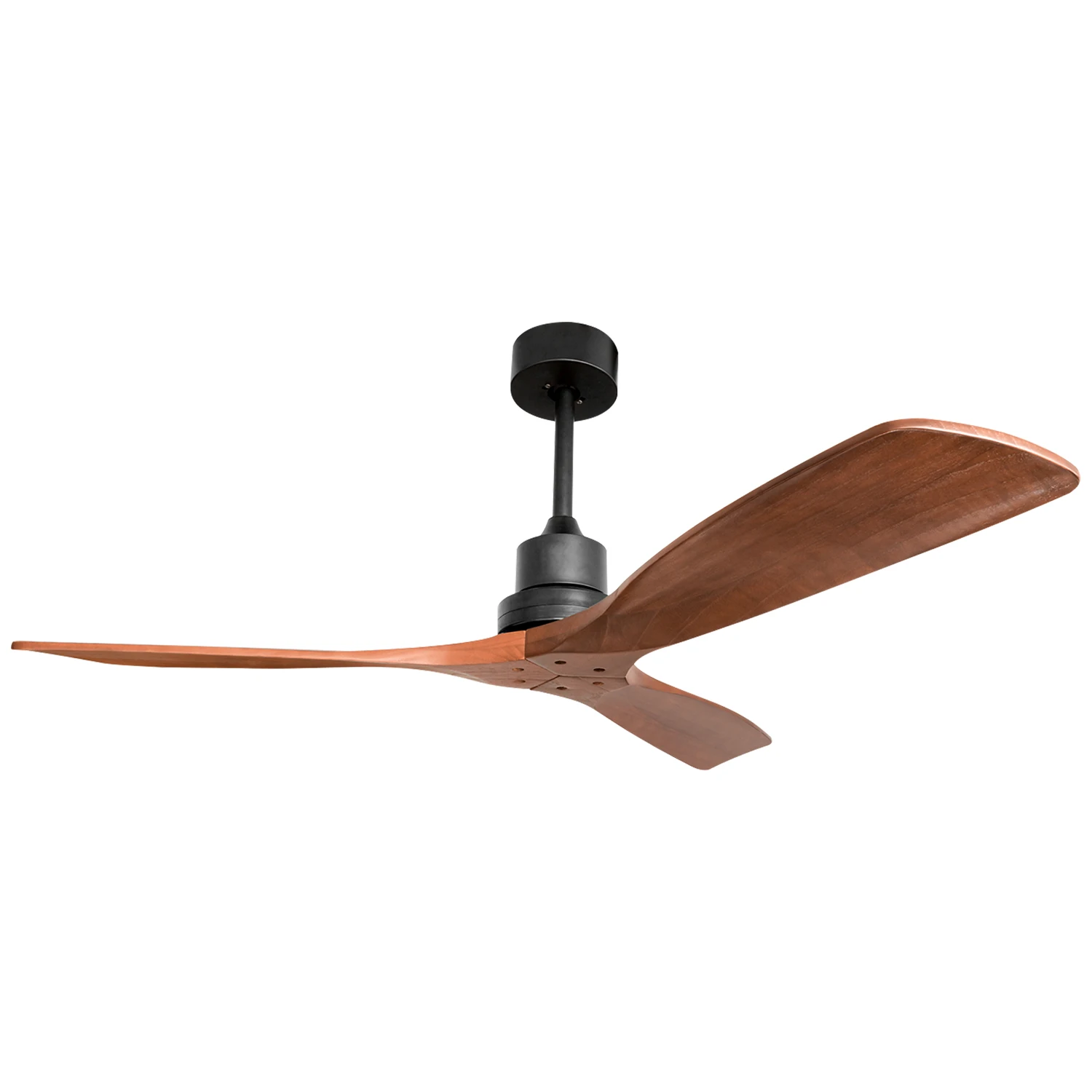 52 Inch Remote Control Silent Fan Timber Blades Electric Mute DC Motor Ceiling Fan