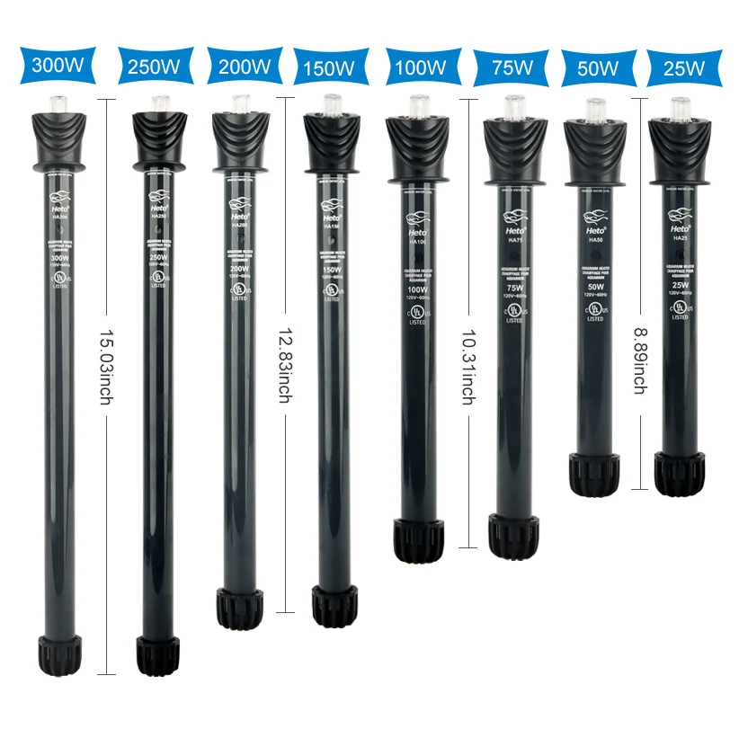 Heto Aquarium Heater Preset Submersible Aquarium thermostat temperature controller Fish Tank Heater