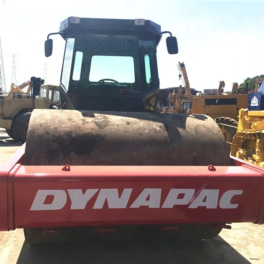 Подержанный однобарабанный дорожный каток Dynapac CA602D в хорошем и чистом состоянии для