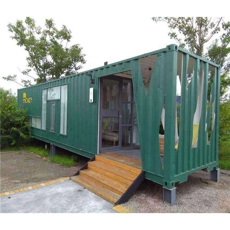 Single 20 foot lakeside villa leisure home stay mobile shipping container house