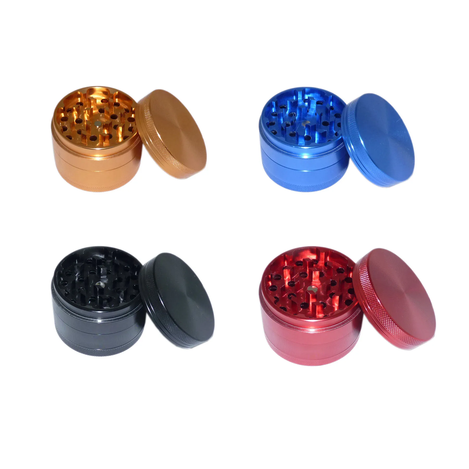 Multi-color shredded tobacco polished cigarettes with filter mesh metal accessories