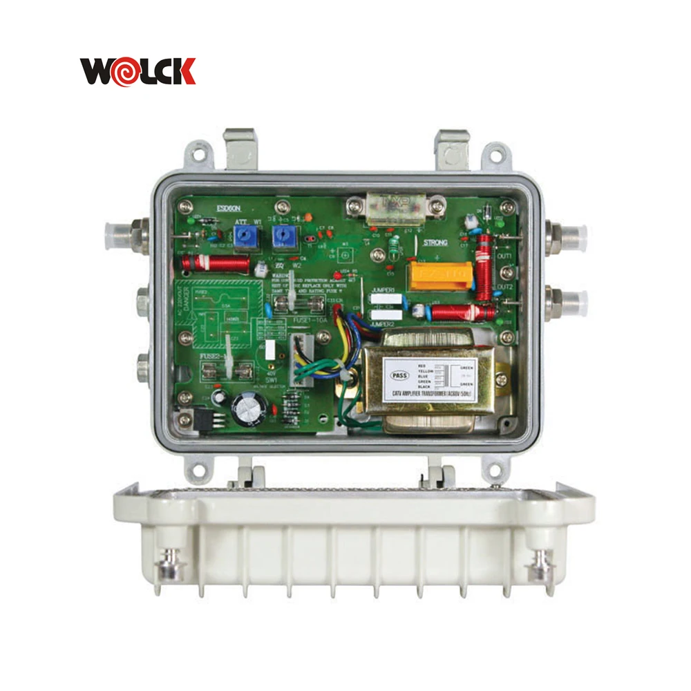 Factory hot sale cable CATV amplifier Two way 2 outputs with best quality