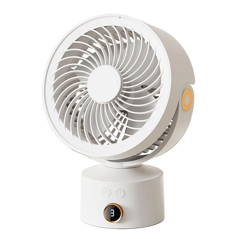 New Arrival Remote Control Rotating Electric Table Fan Timing USB Digital Display Circulating Fan Water Mist Fan