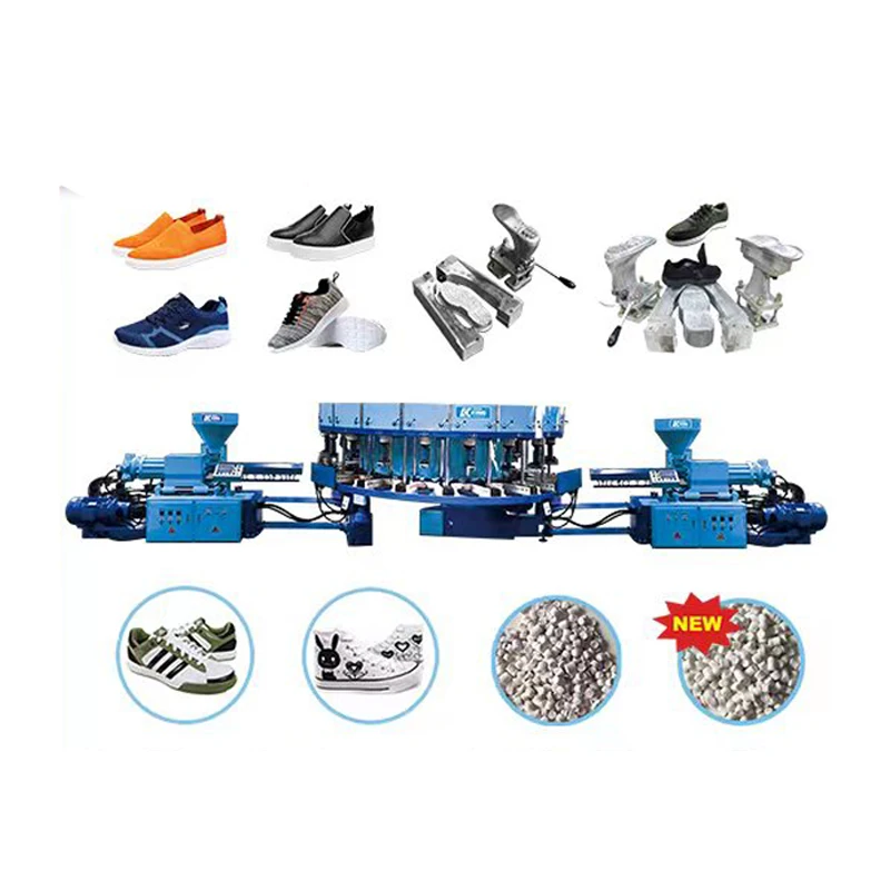2 color Full automatic PVC/TPR/directly injection shoe making