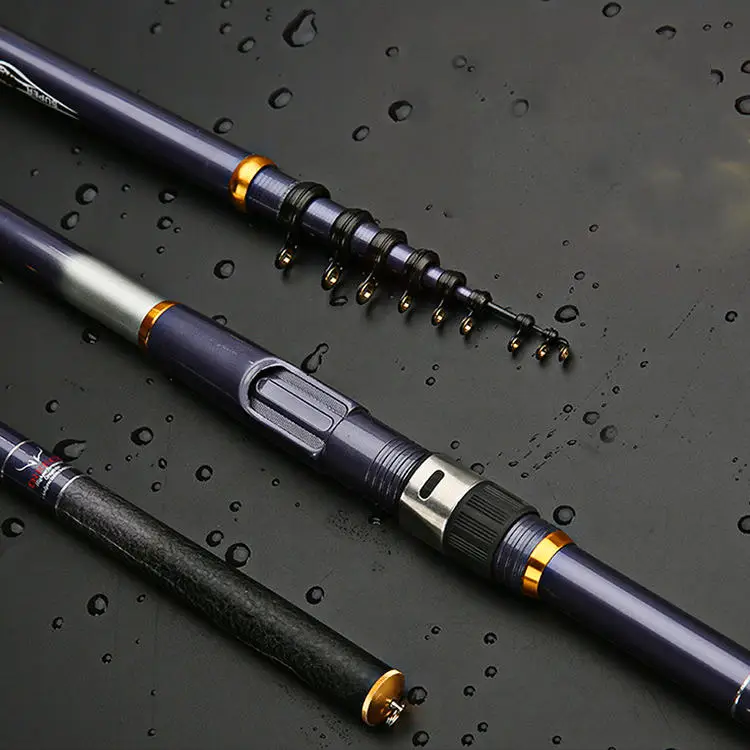 3.6m 4.5m 5.4m 6.3m Long Fishing Pole Distance Throwing Carbon Fiber Fish Rod Rock Carp Travel Rod Surf Telescopic Fishing Rod