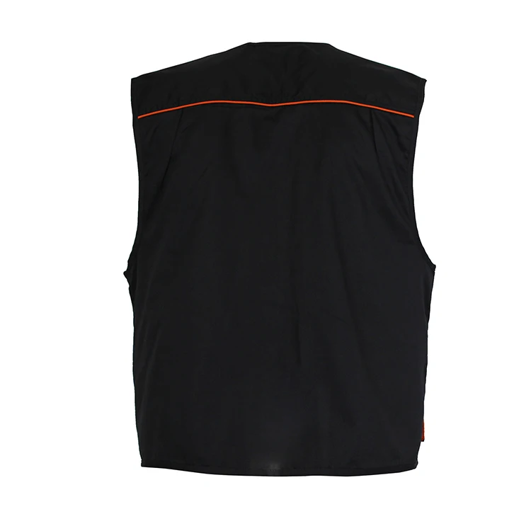 2022 custom print logo men work cargo photographer black mesh utility vest