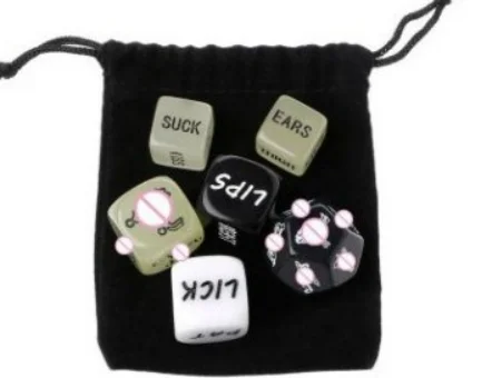 6PC/set 6 Sides Cube Adult Couple Love Dice Position Fun Sexy Party Games Red Erotic Sex Dice Set