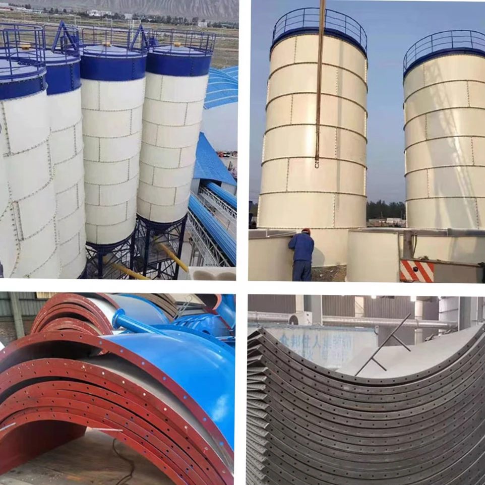 Factory 50 ton to 300 ton bolted Cement Silo fly ash sectional cement storage Powder silos
