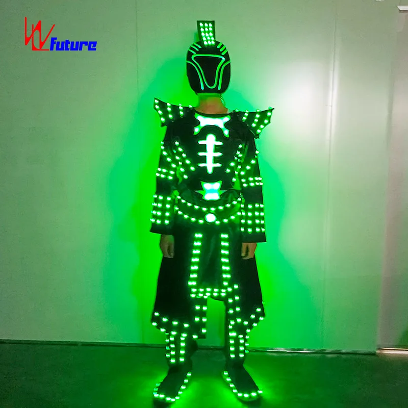 LED costume Warrior  Carnival  Luminous costume Show wear  costume adult suit
