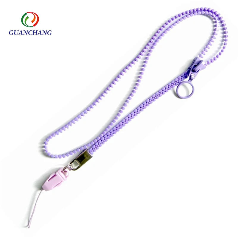 Factory direct sales of exquisite keychain lanyard and waterproof neck zipper lanyard welcome to consult