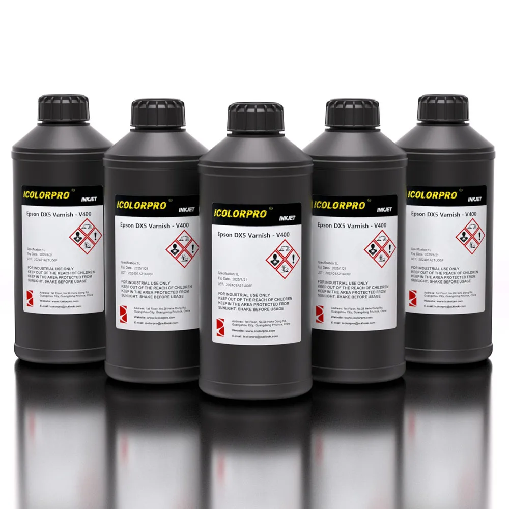 Превосходный прозрачный лак iColorPro Epson DX5 для стойкого блеска на нескольких поверхностях