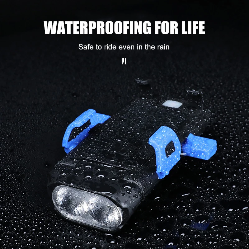 4 in 1 Multifunctional Bike Light Headlights USB Rechargeable Waterproof Bright Bicycle Lights Power Bank Horn Phone Holder