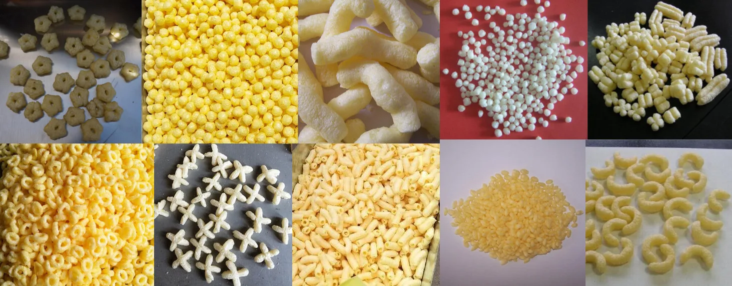 Commercial  China Small Snack Machine 40B Corn Chips Puff Packing Machine Snack Food Extruder Rice Corn Puff Machine