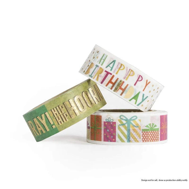 XF Factory Customized Design Waterproof Custom Printed Washi Tape