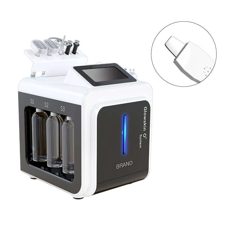 8 In 1 Skin Rejuvenation Hyperbaric Oxygen Hydro Aqua Spray Jet Water Peeling Facial Lifting Dermabrasion Machine