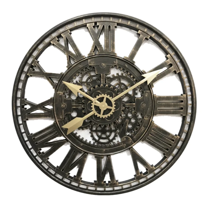24Inch Modern industrial style circular wall clock, plastic wall clock, home decoration wall clock