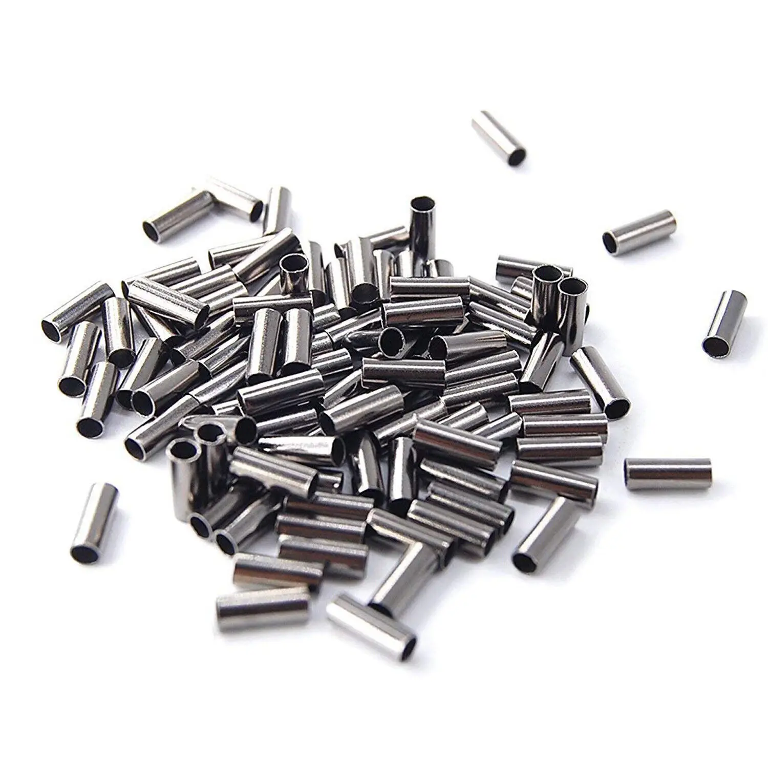 DORISEA Single Barrel Fishing Crimp Sleeves Copper Tube Connector Tool Size 0.6-3.0mm