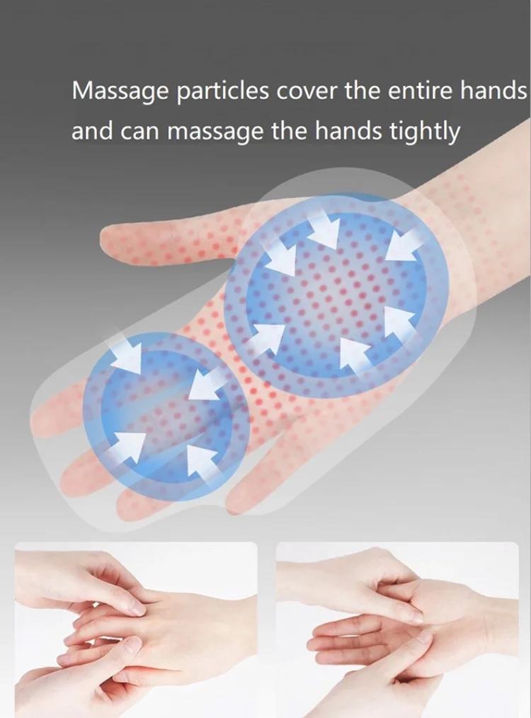 Cordless Palm Hand Massager with Heat Massager for Hand Fingers Palm Massager
