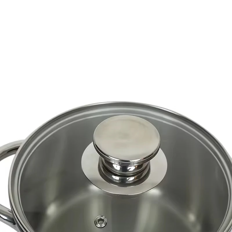 High Quality Small Cookware Sets 6Pcs SS304 Deep Casserole Cooking Pots High-End Kitchenware