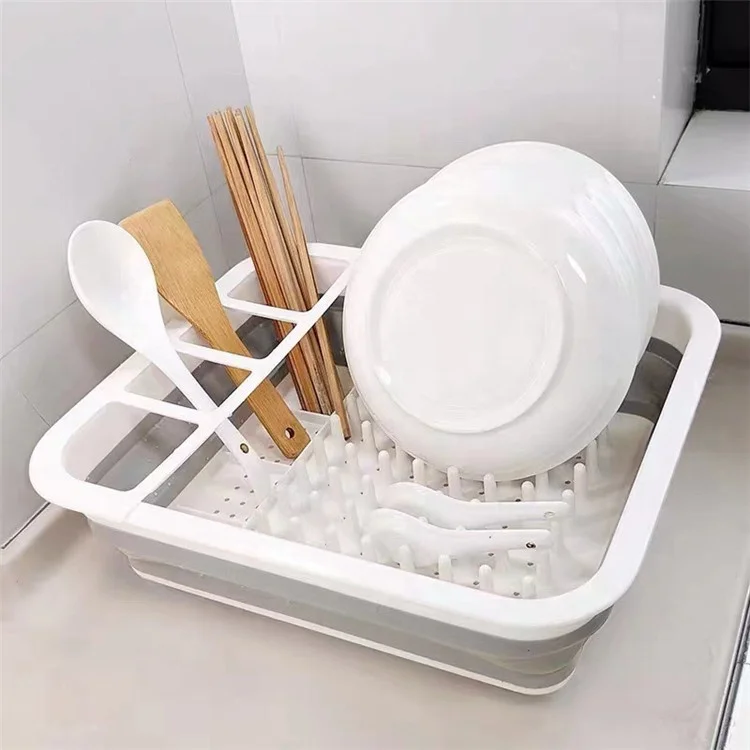 Kitchen Organizer Sink Drainer Best Plastic Collapsible Dish Drying Rack kitchen storage holder shelf rack