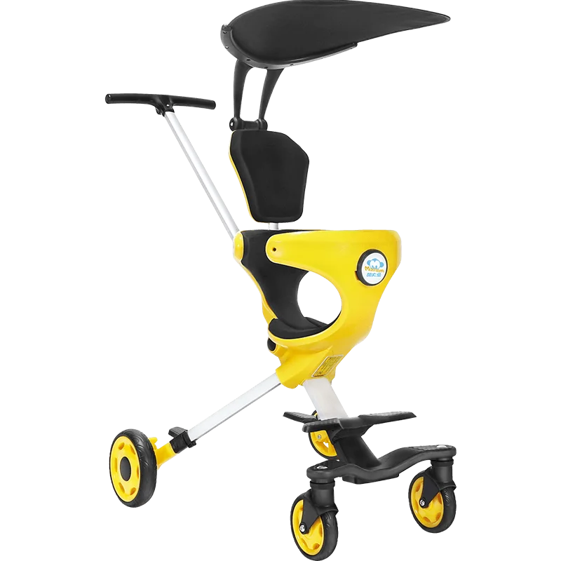Montasen 4 Wheel Baby Tricycle  Baby Foldable Toy Aluminum Tricycle Baby For 2-6 Years Old