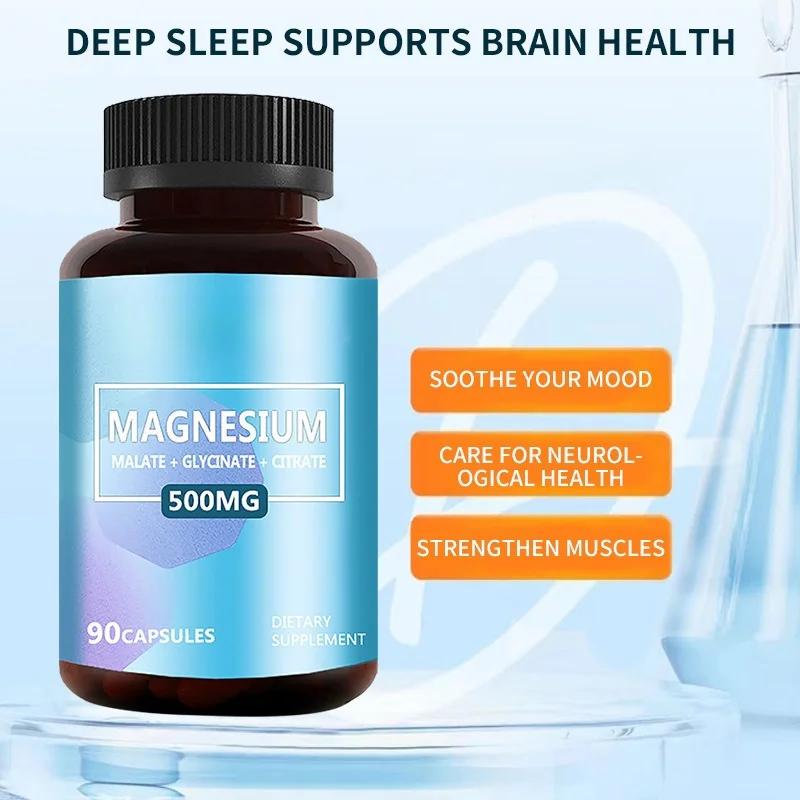 Satisfaction guarantee OEM Customized Private Label Complex Magnesium Triple Nagnesium Capsules