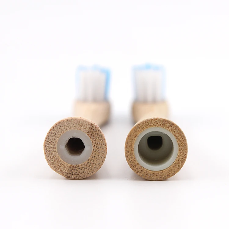 
replaceable bamboo corn starch 100% biodegradable electric toothbrush head 