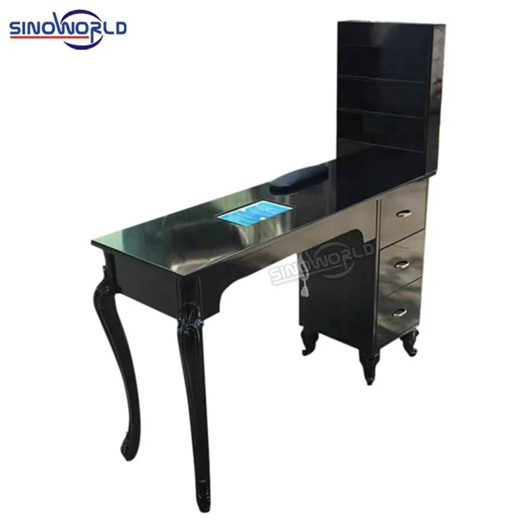 Wholesale Cheap Spa Beauty Salon Technician Nails Furniture Equipment Manicure Table With Fan