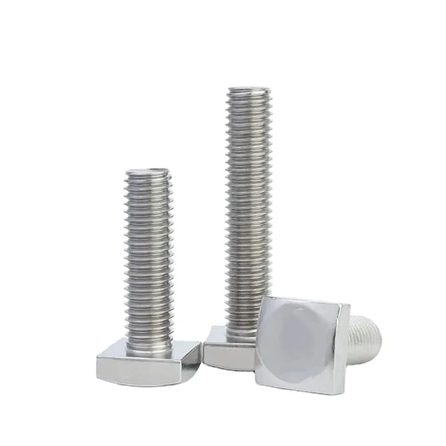 Black Galvanized HDG A307 Sector Liner Bolt Carbon Steel Full Thread Square Head Bucket Bolt