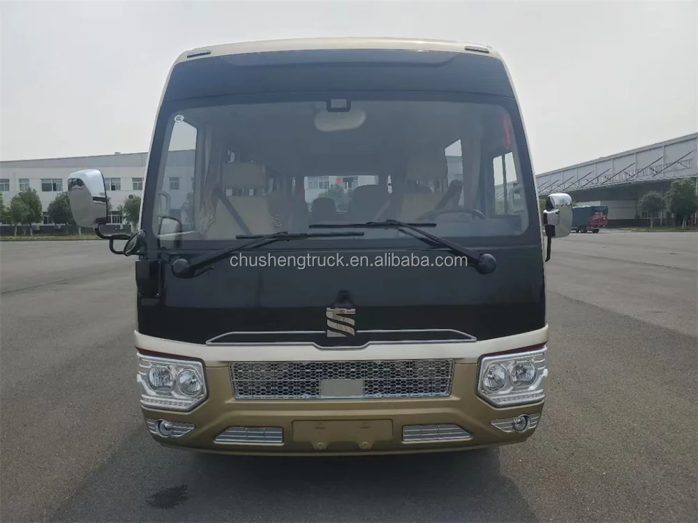 OEM New 7 Meter Long Diesel Urban Passenger Bus with 23 Seats Coaster Type Manual Transmission Euro 3 Euro 4 Emission Standards