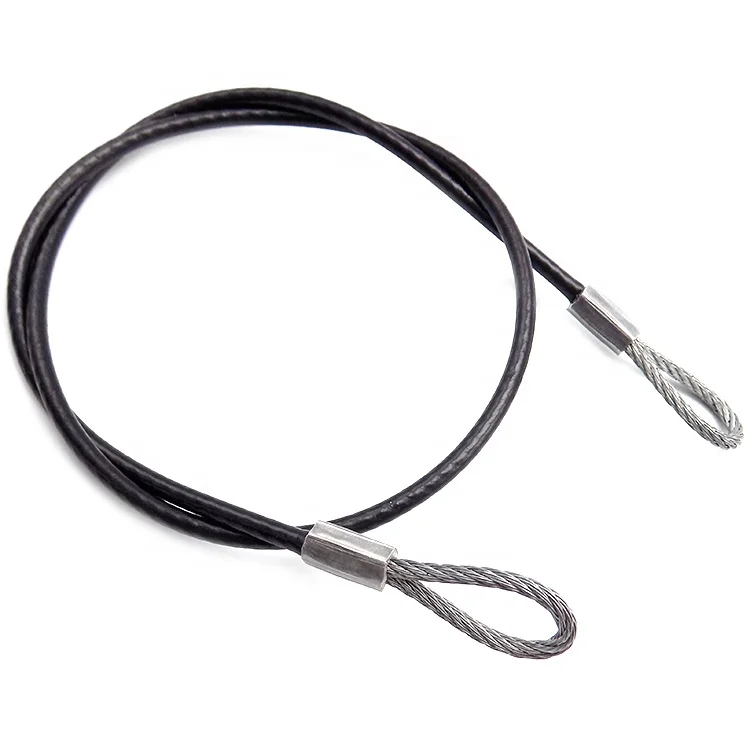 High quality customization Steel Rope with Aluminum Stainless Copper Stamped Ferrules Loop Ends