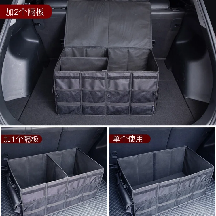 600D polyester asientos de autos car trunk organizer 2024 red color