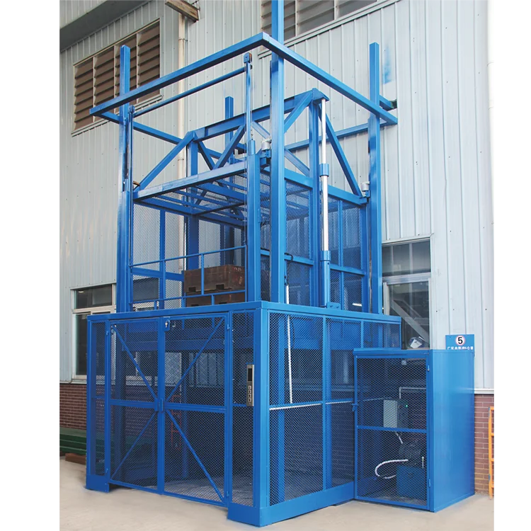 NIULI China Cherry Picker Elevator Ladder Lift Guide Rail Chain Hydraulic car lifter Platform Lift Stair elevadores de carga