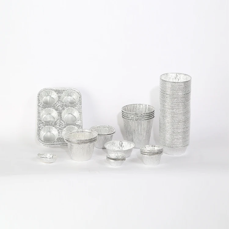 Spot Wholesale Molds Aluminium Foil Egg Tart Shell Cup Base For Food Baking