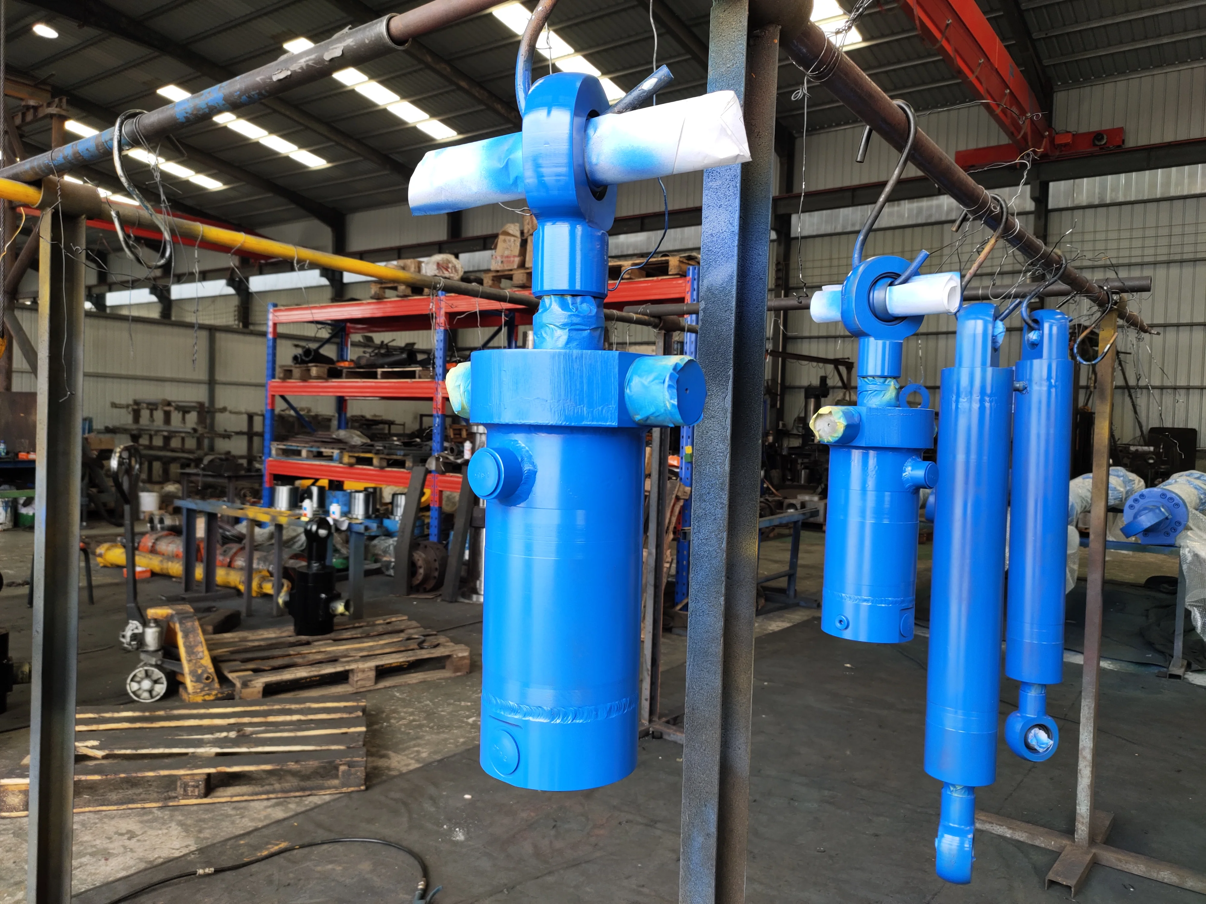 HSG series cheap long stroke double acting hydraulic cylinders with pin flange mounting