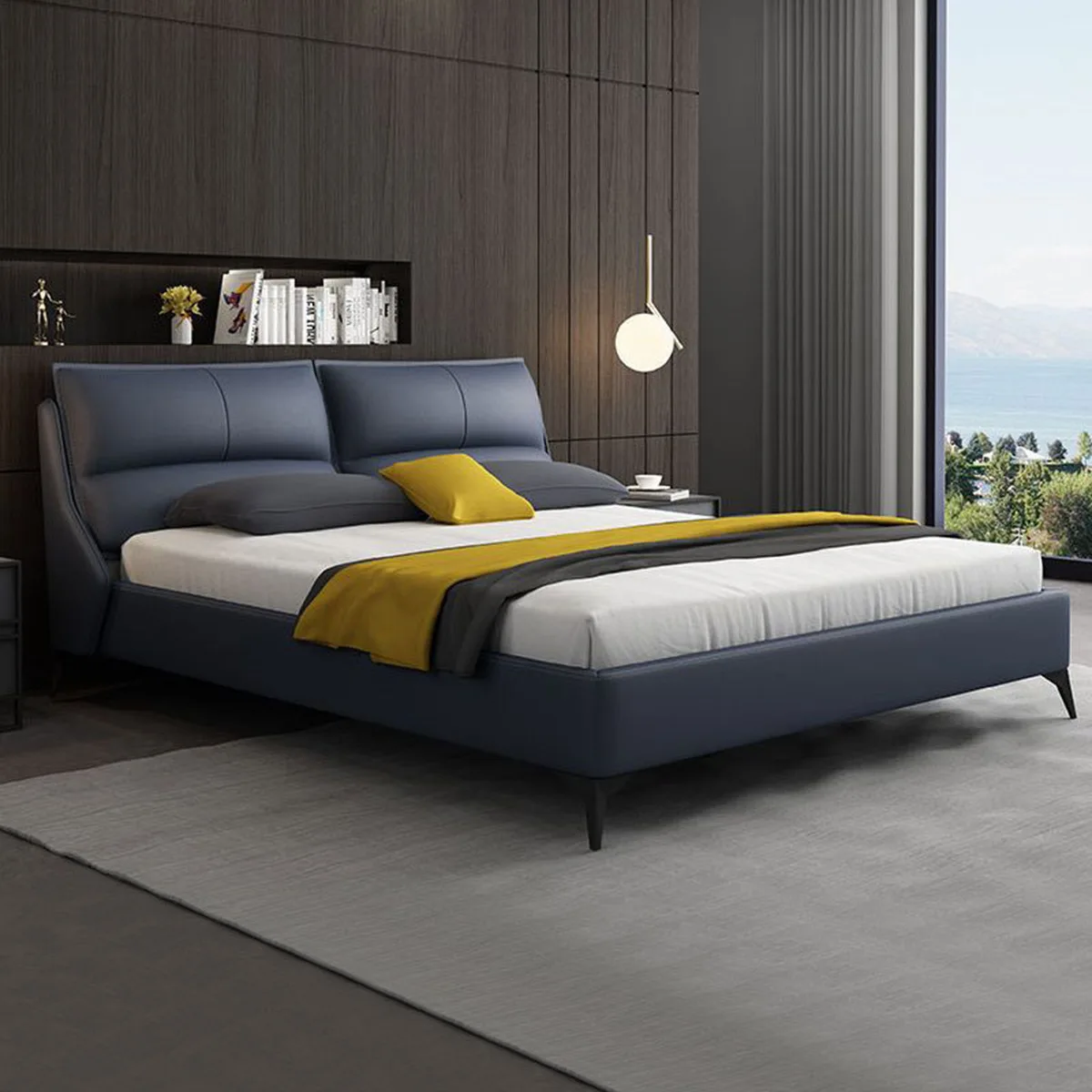 Factory Direct Price Wooden Furniture Beds Modern Bed Designs Bedroom High-end Soft Bed