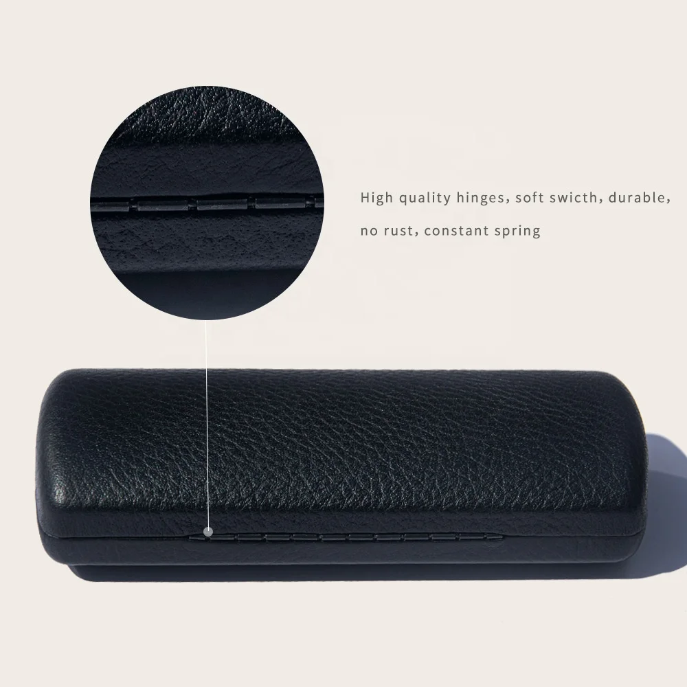 wholesale custom logo glasses hard case luxury women glasses case leather case for glasses