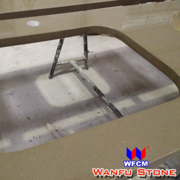 Brown Artificial Stone Round Table Tops